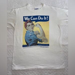 We Can Do It Vintage 90s Rosie the Riveter AllSport Tshirt Unisex Medium